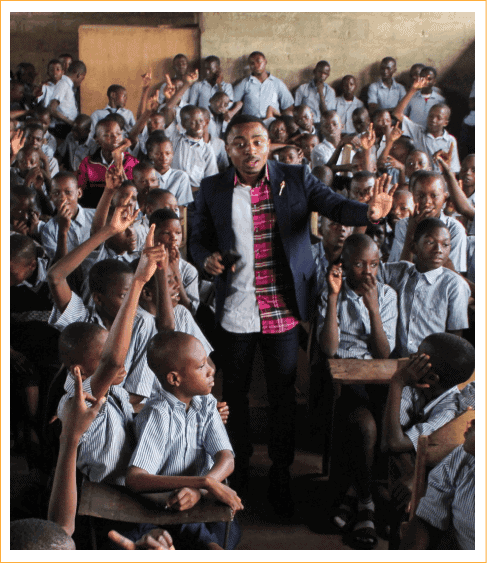 Children in classroom